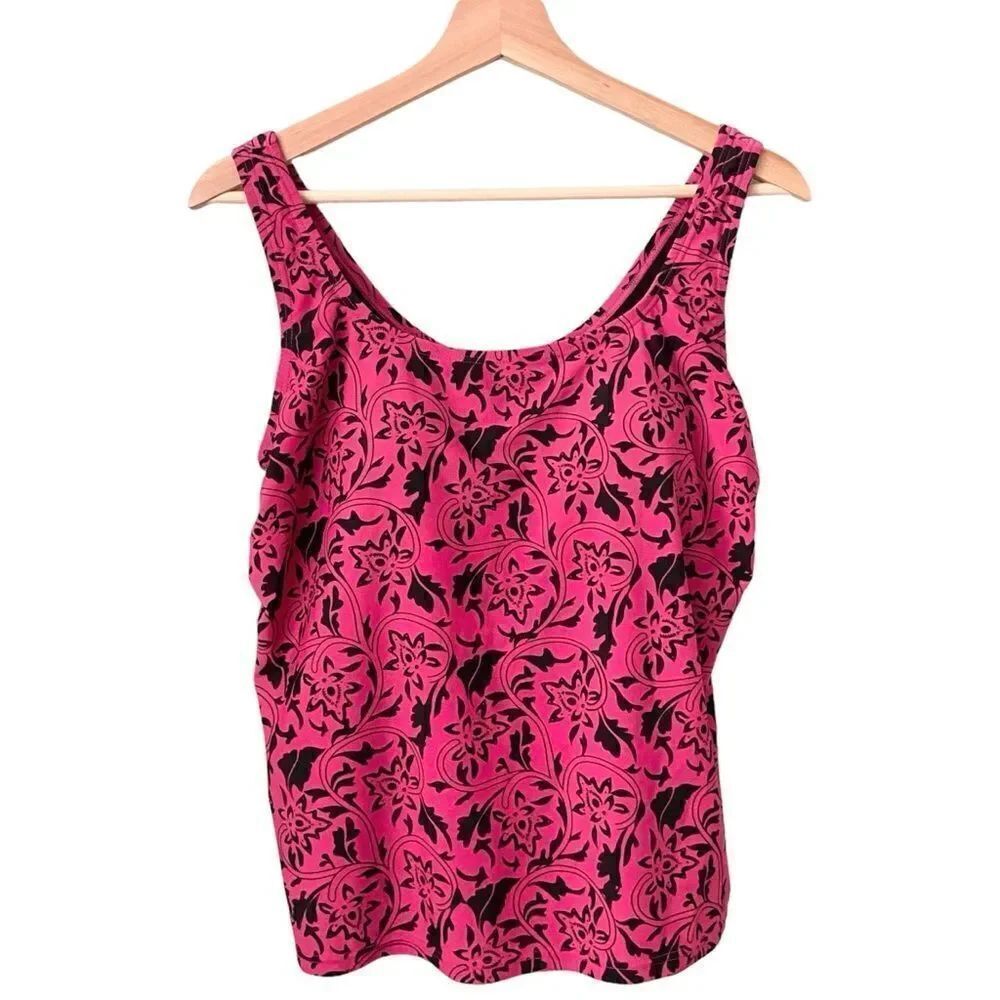 Blair Floral Print Tankini Swim Top in Size 12